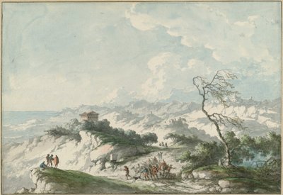 Zweite Ansicht der Landschaft von Agrigent von Claude Louis Chatelet