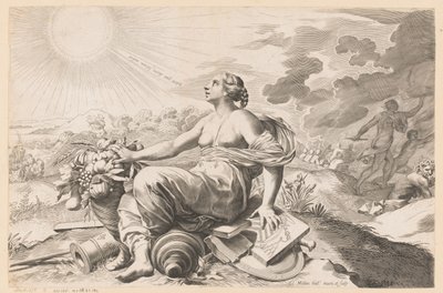 Allegorie auf den Frieden von Claude Mellan