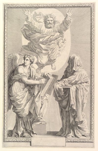 Frontispiz zur Bibel, 1642 von Claude Mellan