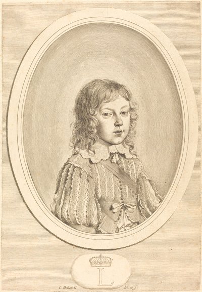 Ludwig XIV. als Junge von Claude Mellan