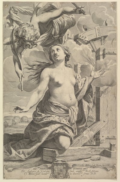 Martyrium der St. Katharina von Claude Mellan