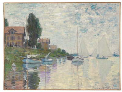 Au Petit-Gennevilliers, 1874 von Claude Monet