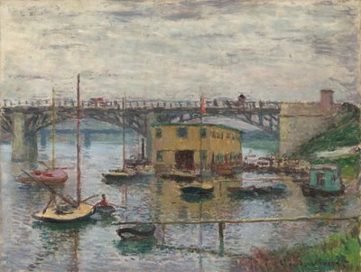 Brücke bei Argenteuil an einem grauen Tag von Claude Monet