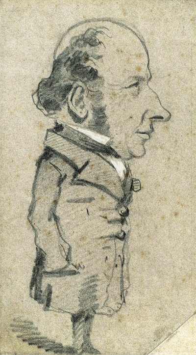 Karikatur von Eugène Marcel von Claude Monet