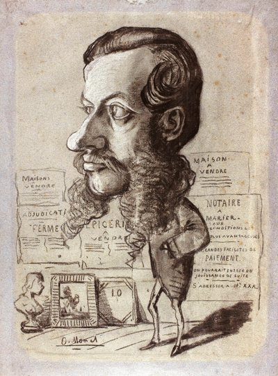 Karikatur von Léon Manchon von Claude Monet