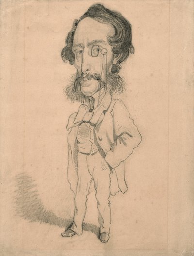 Karikatur von Mario Uchard von Claude Monet