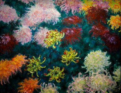 Chrysanthemenbeet von Claude Monet