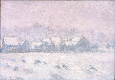 Effet de neige à Giverny (Schnee in Giverny) von Claude Monet