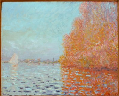 Flusslandschaft, Herbst von Claude Monet