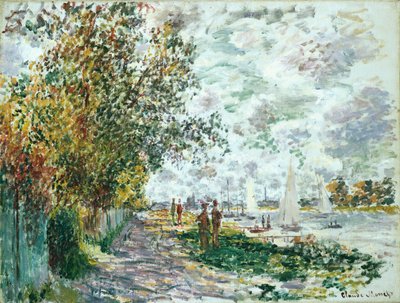 La Berge du Petit-Gennevilliers, ca. 1875 von Claude Monet