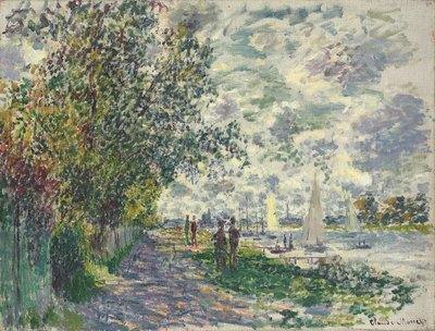 Das Ufer von Petit-Gennevilliers, 1875 von Claude Monet