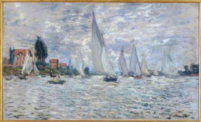 Die Boote. Regatten in Argenteuil von Claude Monet