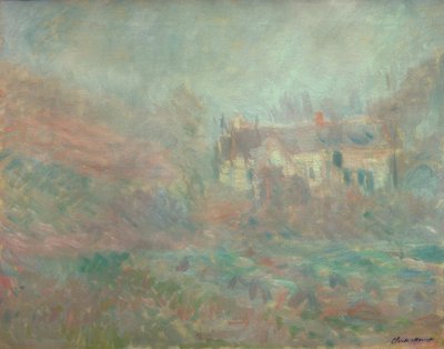 Maisons à Falaise, Nebel von Claude Monet