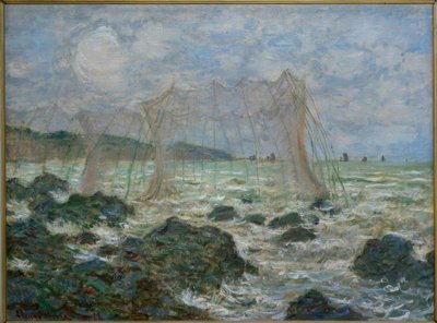 Fischpark in Pourville von Claude Monet
