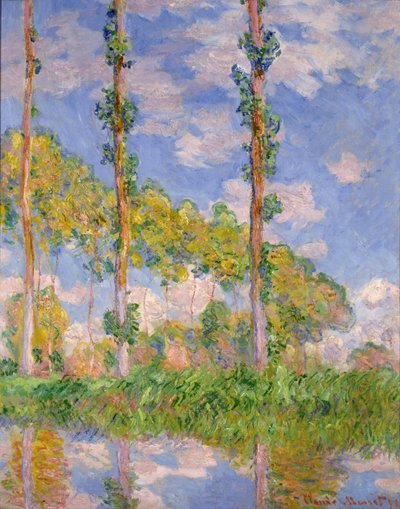 Pappeln in der Sonne von Claude Monet