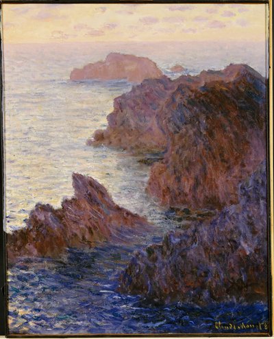 Point de Rochers, Port-Goulphar von Claude Monet