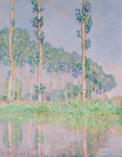 Pappeln, rosa Effekt von Claude Monet