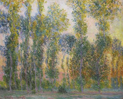 Pappeln in Giverny von Claude Monet