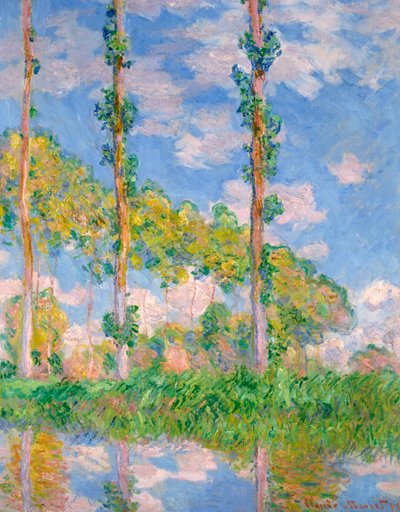Pappeln in der Sonne von Claude Monet