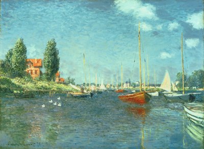 Rote Boote, Argenteuil von Claude Monet