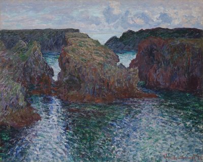 Felsen bei Port-Goulphar, Belle-Île von Claude Monet