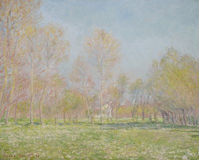 Frühling in Giverny, 1890 von Claude Monet