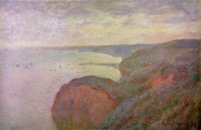 Steile Klippen bei Dieppe, 1897 von Claude Monet