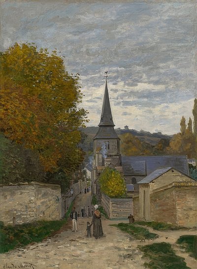 Straße in Sainte-Adresse. 1867 von Claude Monet