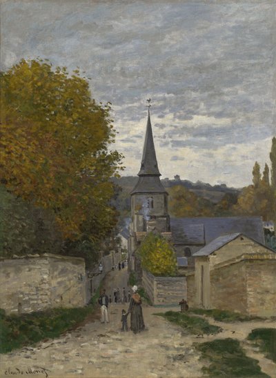 Straße in Sainte-Adresse, 1867 von Claude Monet