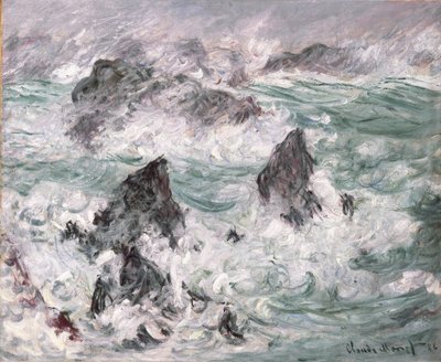 Sturm auf Belle-Ile von Claude Monet