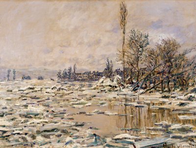 Das Auseinanderbrechen des Eises von Claude Monet