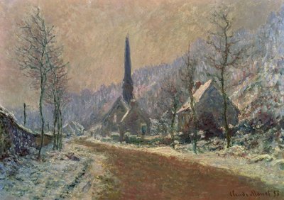Die Kirche von Jeufosse im Winter von Claude Monet