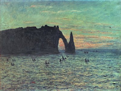 Die hohle Nadel in Etretat, 1883 von Claude Monet