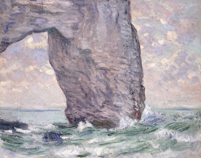 Die Manneporte von unten gesehen, 1883 von Claude Monet