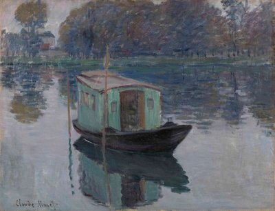 Das Atelierboot Le bateau-atelier, 1874 von Claude Monet