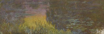 Die Seerosen - Sonnenuntergang, 1914-1926 von Claude Monet