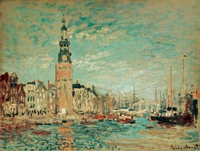 Blick auf den Turm Montalban, Amsterdam von Claude Monet