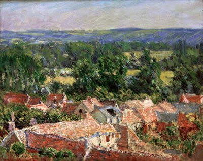 Blick auf das Dorf Giverny von Claude Monet
