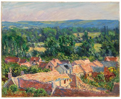 Ansicht des Dorfes Giverny, 1886 von Claude Monet