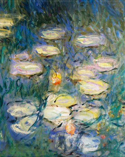 Seerosen, von Claude Monet (Detail) von Claude Monet