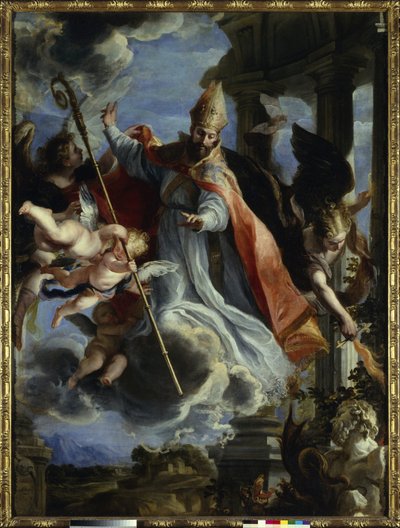 Der Triumph des Heiligen Augustinus von Claudio Coello