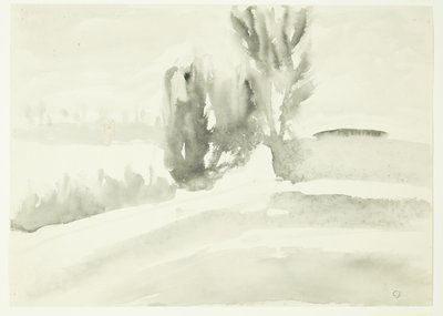 Landschaft mit Bäumen von Claus Johansen
