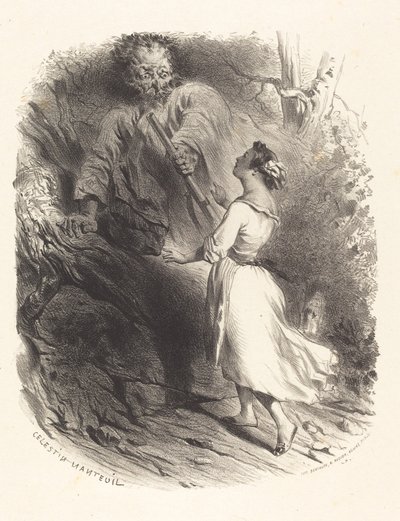 Überraschter Jäger von Célestin Nanteuil