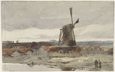 Sägemühle am Wasser von Coen Metzelaar