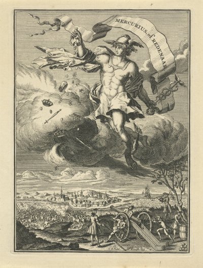Titelseite von Mercurius oder Redner von Coenraad de Putter