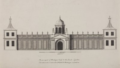 Britisches Museum, Holborn, ca. 1750 von Colen Campbell