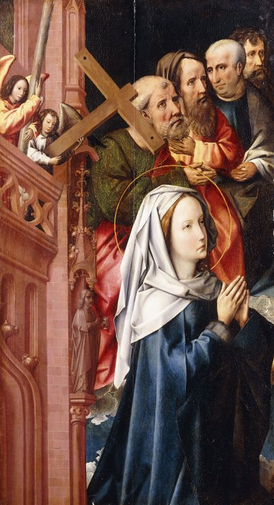 Die Jungfrau Maria mit vier Aposteln von Colijn de Coter