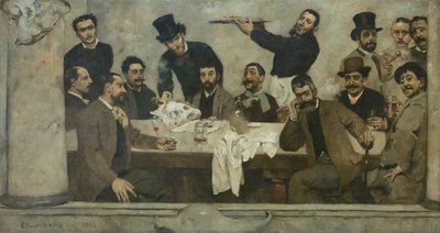 Die Löwengruppe von Columbano Bordalo Pinheiro