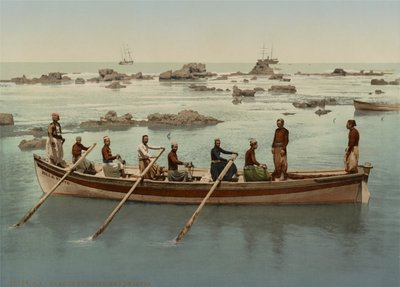 Bootsmänner, Jaffa, Israel, ca. 1890-1906 von Company Photoglob