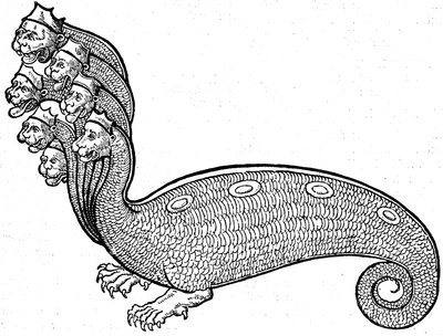 Monster Hydra von Conrad (after) Gesner